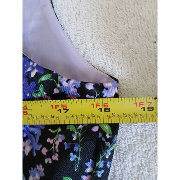 Alex Marie‎ Womens Dress A Line Black & Purple Sleeveless  Size 10 Party - Picture 13 of 15